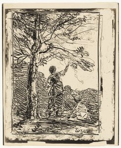 Mladá panna a smrt od Jean Baptiste Camille Corot