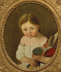 Nejmladší dcera M. Edouarda Delalaina, kolem 1845-50 od Jean Baptiste Camille Corot