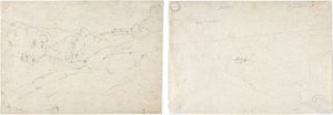 Pohled na Marino (recto); Skica pro krajinu (verze) od Jean-Baptiste-Camille Corot