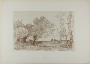 Vrby a topoly bílé od Jean Baptiste Camille Corot