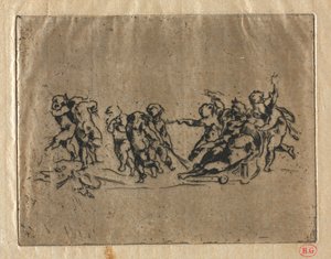 Bacchanal s dětmi a kočárem od Jean-Baptiste Carpeaux