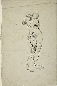 Stojící žena se sepjatýma rukama od Jean-Baptiste Carpeaux
