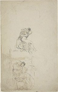 Dva sedící objímající se páry od Jean-Baptiste Carpeaux