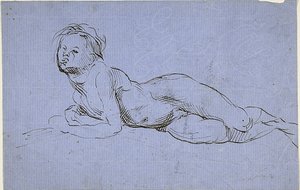 Ležící chlapec od Jean-Baptiste Carpeaux