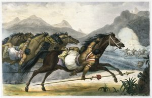 Obvinění indiánů kmene Cuangurus od Jean Baptiste Debret