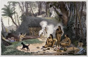 Indiáni v Brazílii od Jean Baptiste Debret