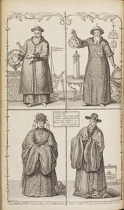 Portréty Ferdinanda Verbiesta, Adama Schalla, Candidy Xu a Xu Guangqi Z popisu e od Jean Baptiste Du Halde