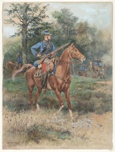 Lovec na koni od Jean Baptiste Edouard Detaille