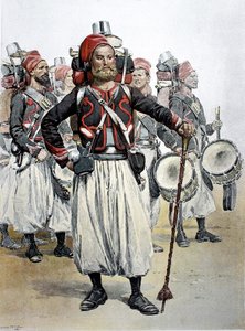 Zouave Drum major, severní Afrika od Jean Baptiste Edouard Detaille
