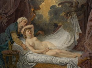 Aegina navštívil Jupiter, ca. 1767-69. od Jean Baptiste Greuze