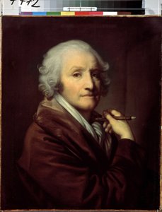 ""Autoportrét"" (Autoportrét) Malba Jean Baptiste Greuze (1725-1805) kolem roku 1780 Rozměr 55,5x46 cm Muzeum Ermitáže v Petrohradě od Jean Baptiste Greuze