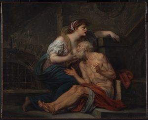 Cimon a Pero: "Římská charita" od Jean Baptiste Greuze