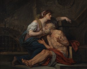Cimon a Pero: "Římská charita" od Jean Baptiste Greuze