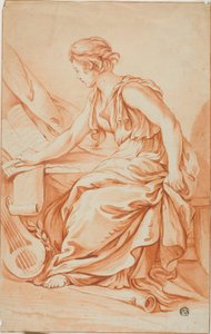 Eulerpe nebo Clio od Jean Baptiste Greuze