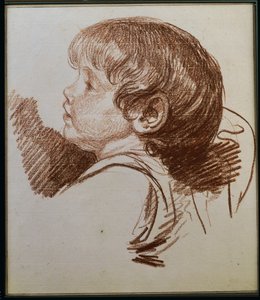 Hlava chlapce v profilu vlevo od Jean Baptiste Greuze