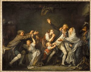 Otcovská kletba ... od Jean Baptiste Greuze