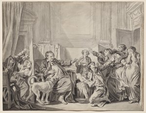 Dcera vinná a kající od Jean Baptiste Greuze
