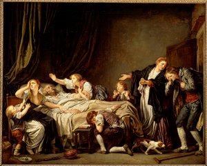 Syn potrestán (olej na plátně od Jean Baptiste Greuze