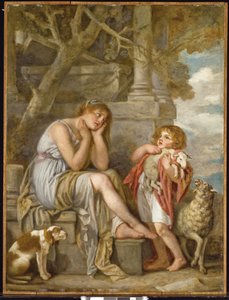 Cheri Lamb, 80. léta 18. století od Jean Baptiste Greuze