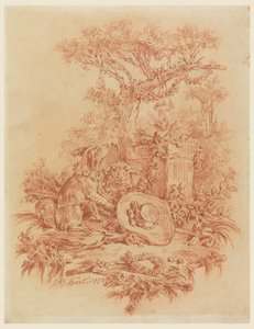 Kresba, Pastorale, 1772 od Jean Baptiste Huet