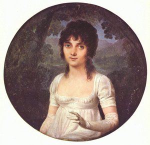 Portrét Christine Boyerové od Jean Baptiste Isabey