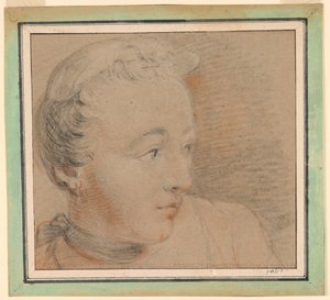 Portrét ženy od Jean Baptiste Joseph Pater