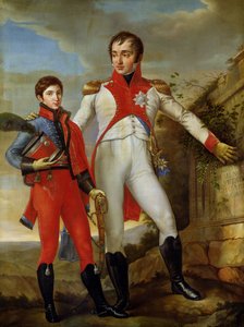Louis Bonaparte (1778-1846) král Holandska a Louis Napoleon (1804-31) korunní princ Holandska, kolem 1806