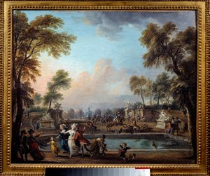 Svěření prince z Lambescu v Jardin des Tuileries 12. července od Jean-Baptiste Lallemand
