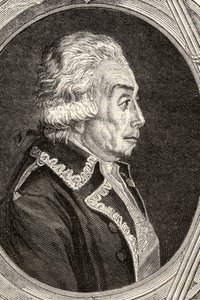 Hrabě Nicolas Luckner, vyrytý Pannemaker-Ligny, z „Histoire de la Revolution Francaise“ od Louise Blanca (1811-82) od Jean Baptiste Lienard