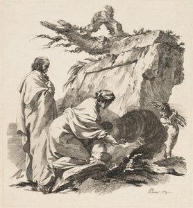Odpočinek na útěku do Egypta od Jean Baptiste Marie Pierre