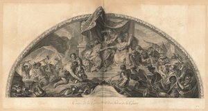 Spojenectví Německa a Španělska s Holandskem 1672 Závěs galerie vedle Salonu války (Spojenectví Německa a Španělska s Holandskem 1672, Centrum galerie vedle Salonu války) [pl. 31]