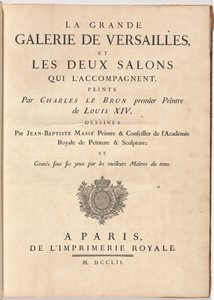 Velká galerie ve Versailles a dva doprovodné salony (Velká galerie ve Versailles a dva doprovodné salony) od Jean Baptiste Masse