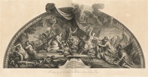 Holandsko přijímá mír a odpoutává se od Německa a Španělska 1678, centrum galerie vedle Salon de la Paix (Holandsko přijímá mír a odpoutává se od Německa a Španělska 1678, centrum galerie vedle Salonu míru) [pl. 33