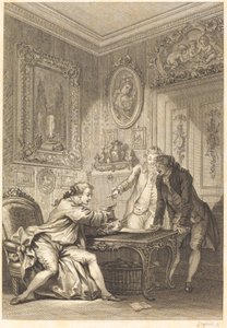 Začarovaný pohár od Jean Baptiste Michel Dupreel after Jean Honoré Fragonard