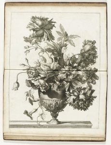 Bloemenvaas Knihy několika květinových váz vyrobených podle Natural (název série) od Jean Baptiste Monnoyer
