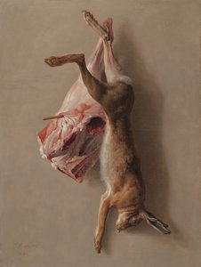 Zajíc a jehněčí kýta od Jean-Baptiste Oudry
