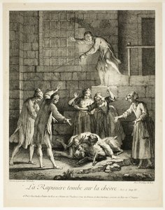 Comic-Geschichten: Der Plünderer fällt auf die Ziege von Jean-Baptiste Oudry