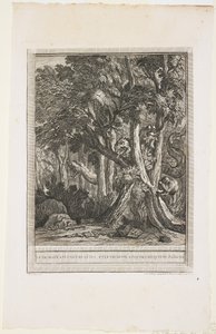 Drak mnoha hlav, bajka XII, c. 1753-1755 od Jean Baptiste Oudry