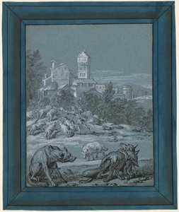 Vlk a liška od Jean Baptiste Oudry