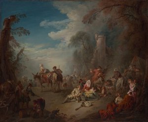 Vojska na odpočinku, ca. 1725.