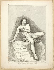 Figura (recto a verso), z Druhé knihy postav akademií, částečně vyrytých profesory Královské akademie od Jean Baptiste Perronneau