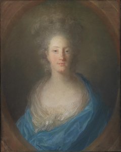 Portrét dámy od Jean Baptiste Perronneau