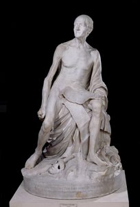 Sedící socha Voltaira (1694-1778) 1776 (mramor)