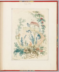 Ornamentální návrh z knihy "Nouvelle suite de cahiers arabesques chinois a l