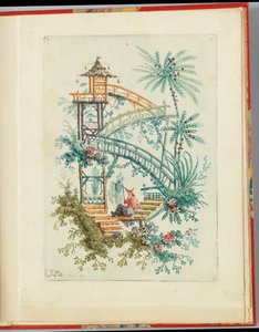 Ornamentální návrh z knihy "Nouvelle suite de cahiers chinois a l