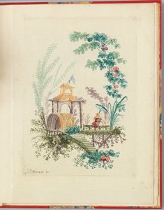 Ornamentální návrh z knihy "Nouvelle suite de cahiers chinois a l