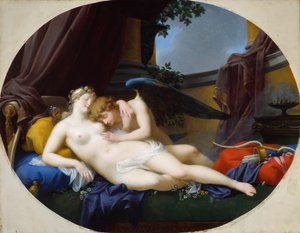 Cupid a Psyche, 1828. od Jean Baptiste Regnault
