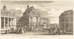 Soukromý pohled na kapli zámku ve Versailles
