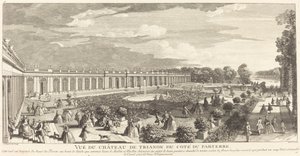 Pohled na Chateau de Trianon ze strany Parteru od Jean Baptiste Rigaud