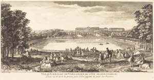 Pohled na palác ve Versailles z Cote de l